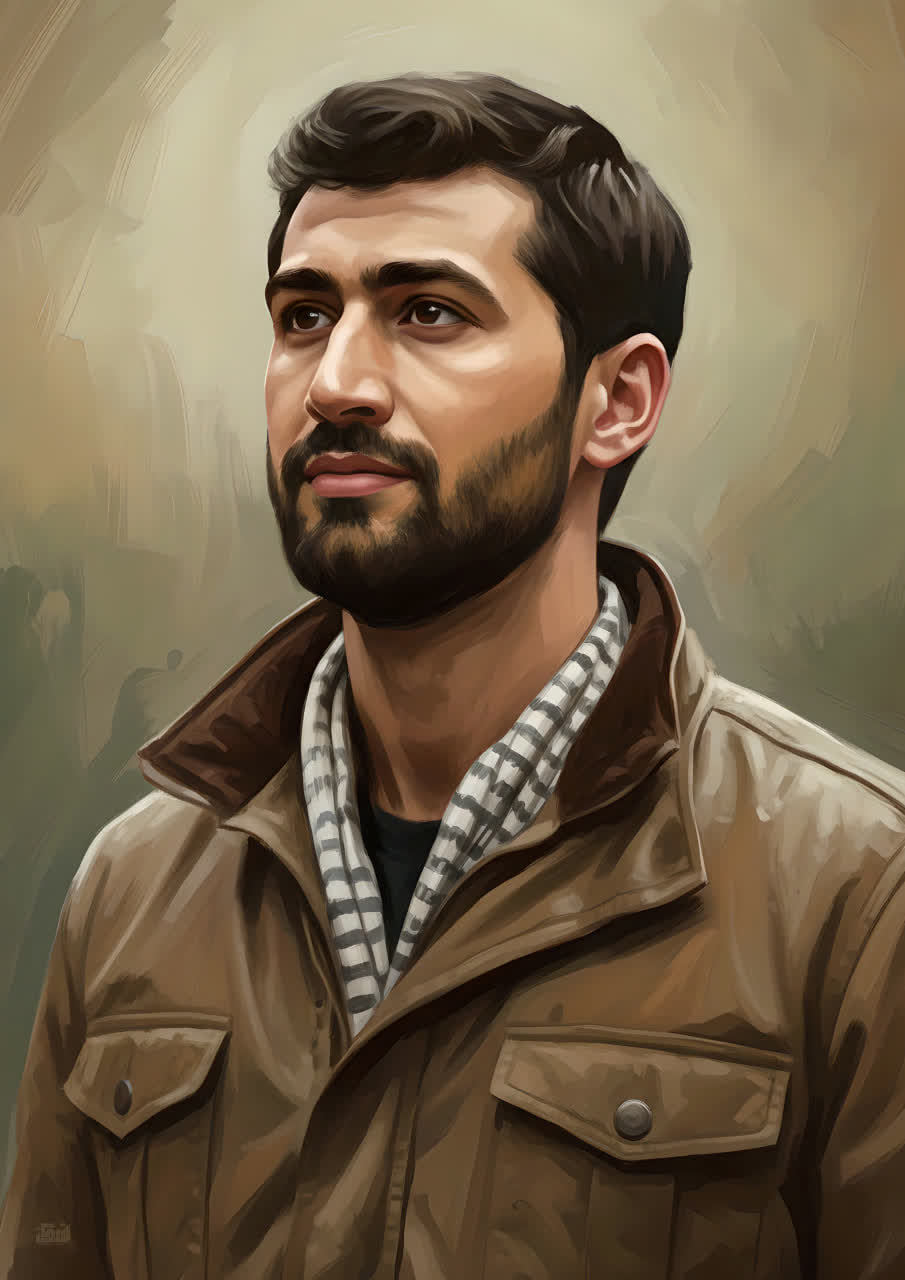 تصویرسازی چهره شهید سجاد زبرجدی